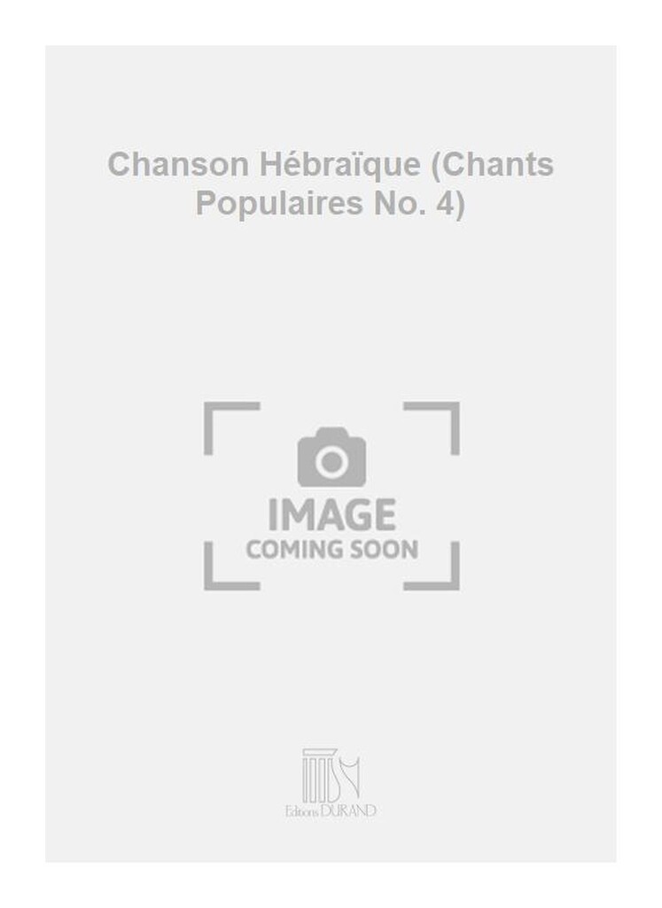 Chanson Hebraique Mezzo-Piano